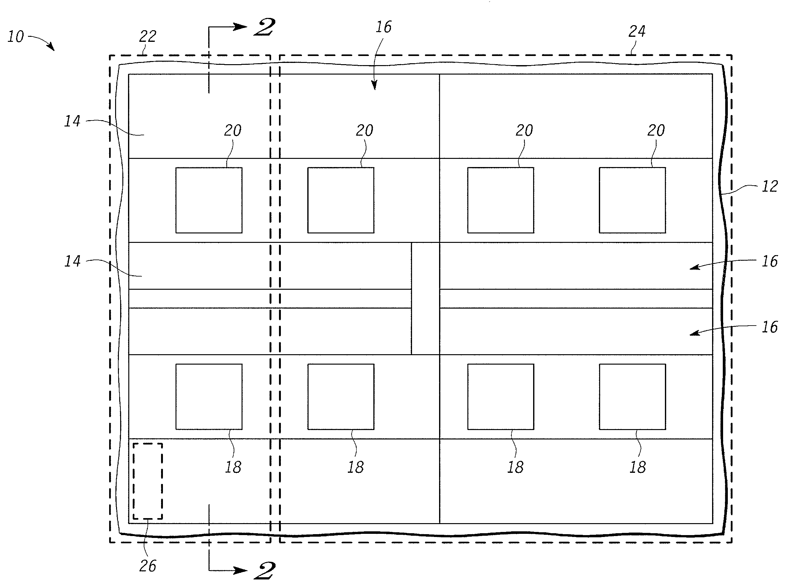 System and method for reducing current in a device during testing