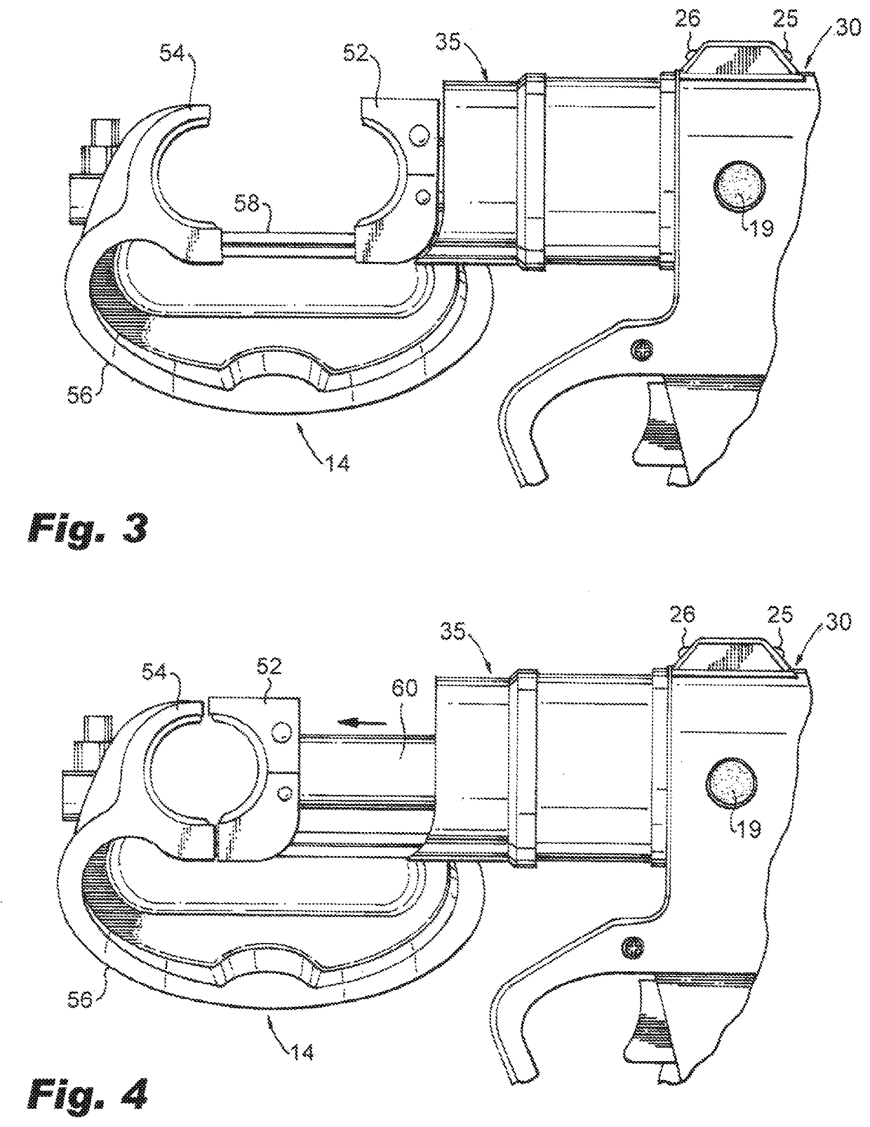 Power tool with crimp localization