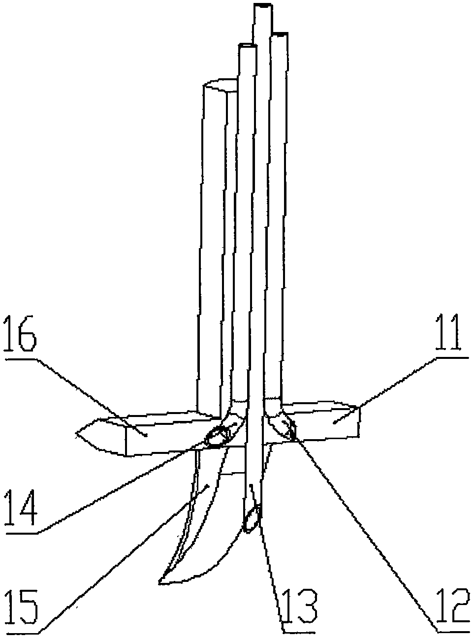 Novel corn no-tillage seeding device for split application of seed fertilizer