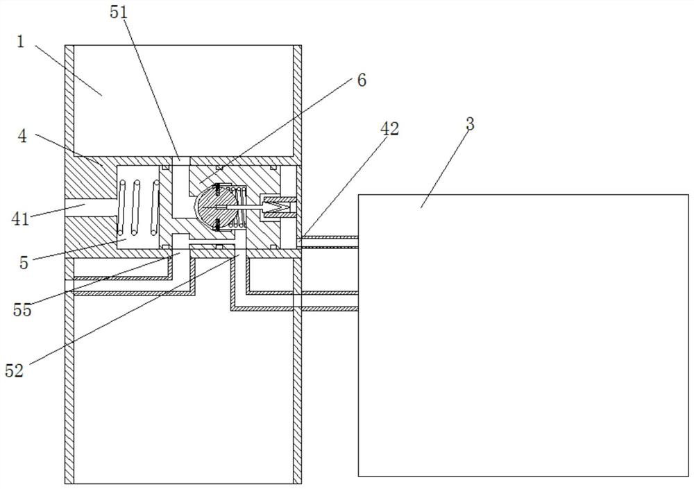 Puffing self-locking device for ice cream machine