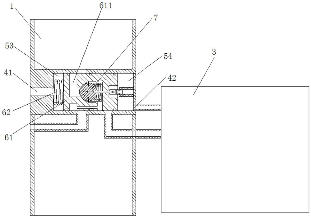 Puffing self-locking device for ice cream machine