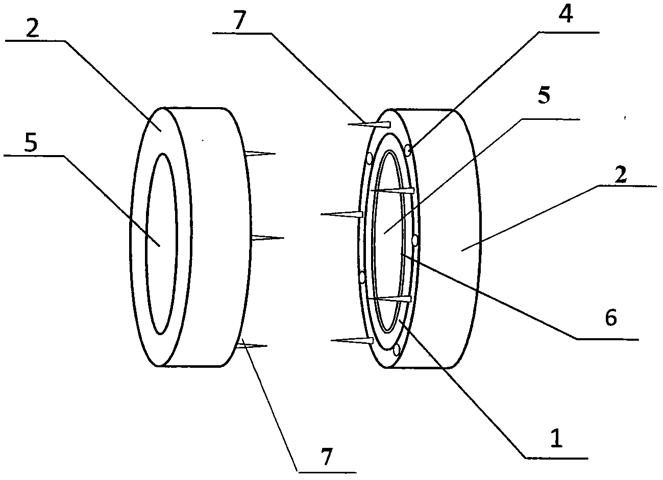 Magnetic device applied to anastomosis of large and medium blood vessels