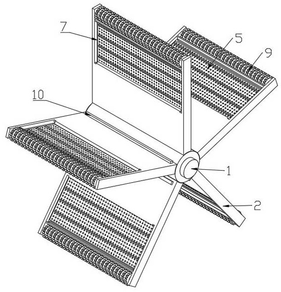 Filtering device for mechanical part electroplating rinsing bath