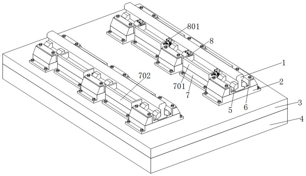 Anti-freezing track structure and track structure construction method thereof