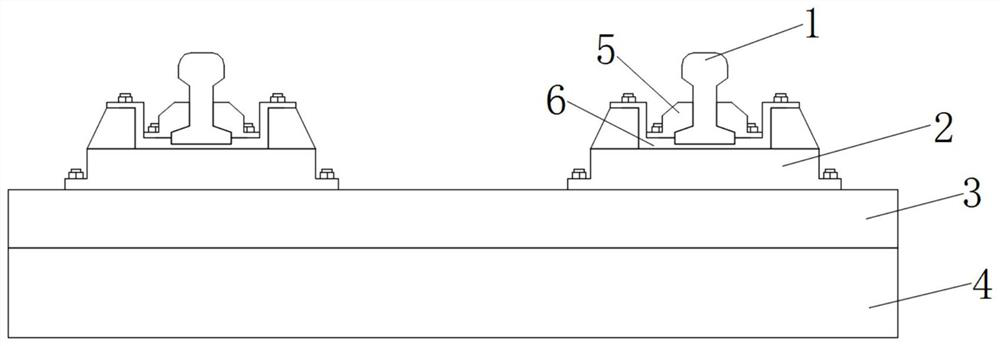 Anti-freezing track structure and track structure construction method thereof