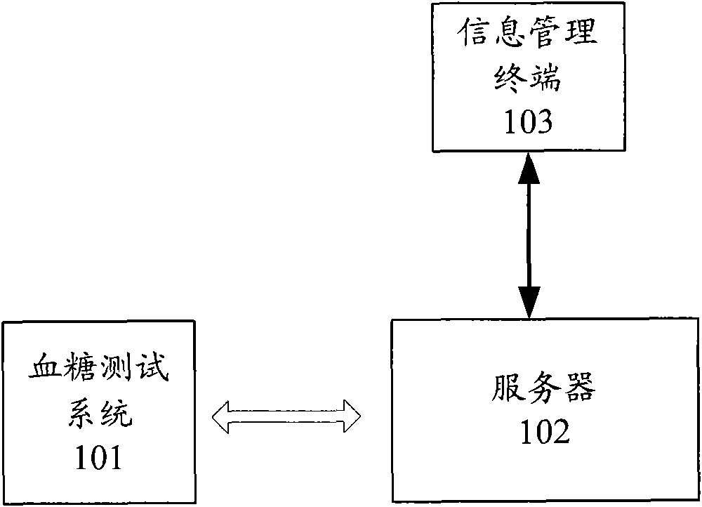 Blood sugar test system