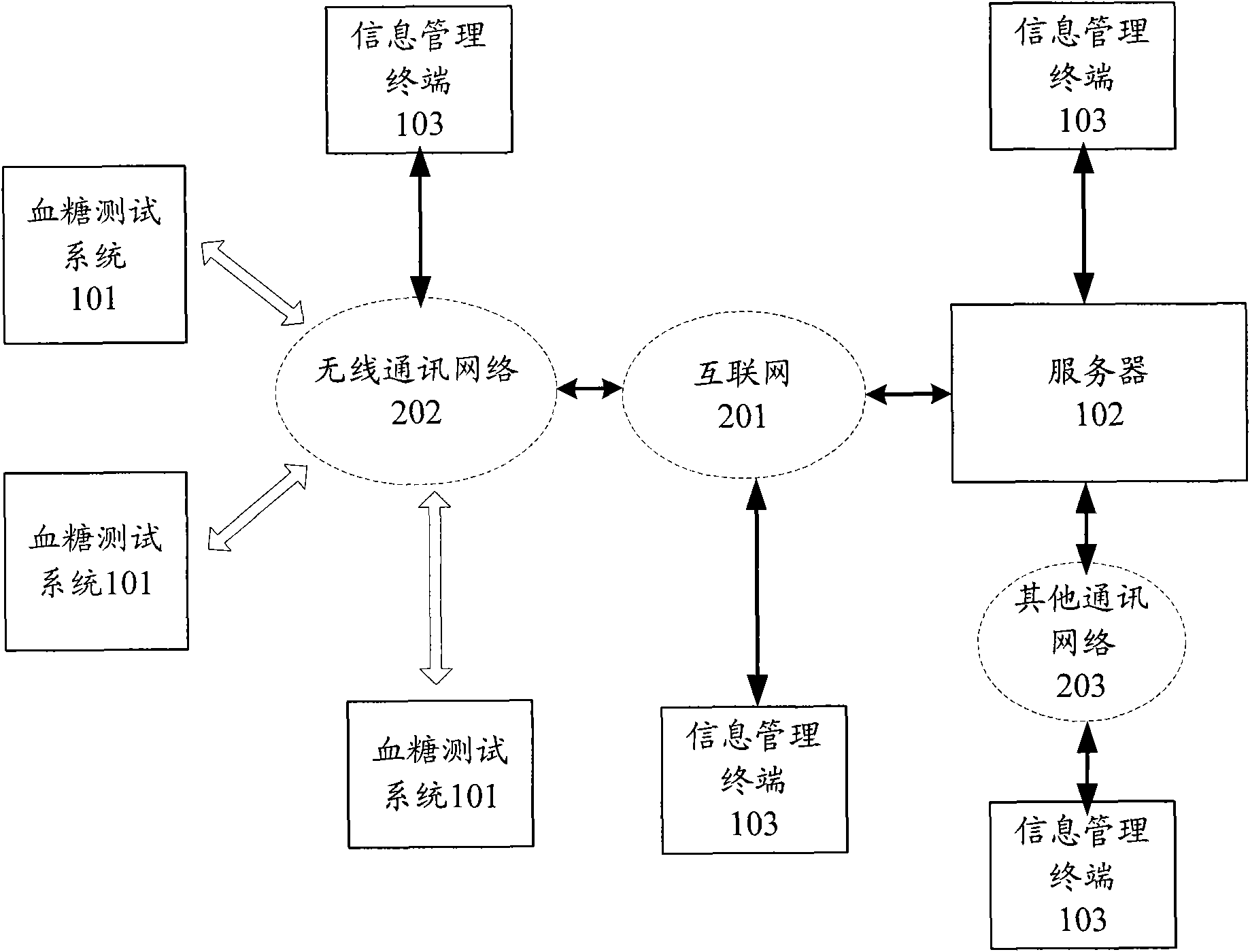 Blood sugar test system