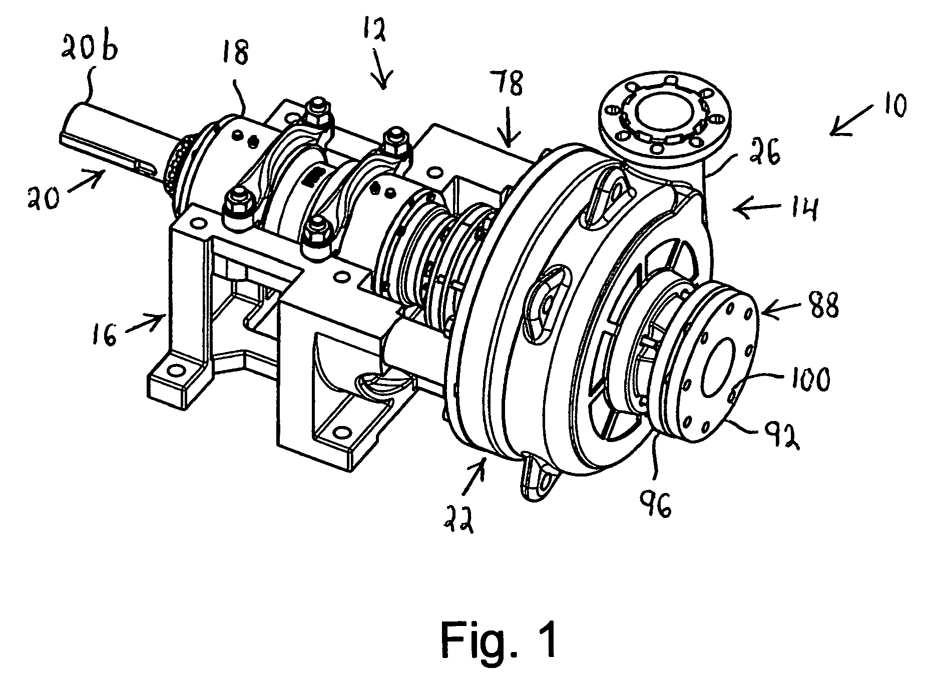 Quick-release pump module