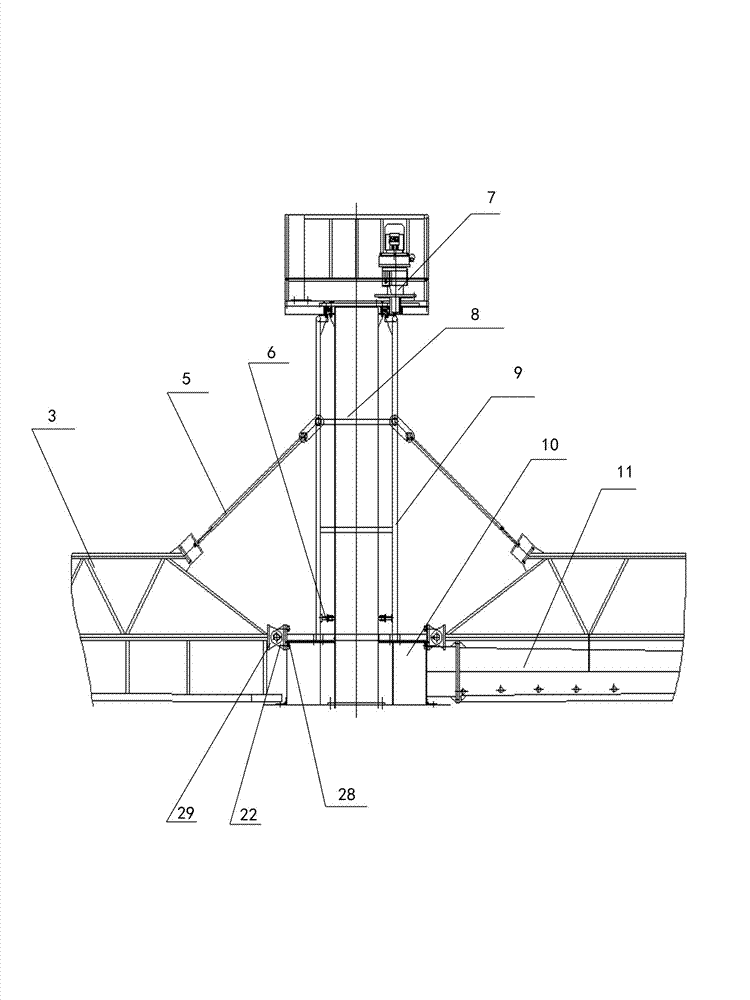 Balanced type single-pipe suction dredge