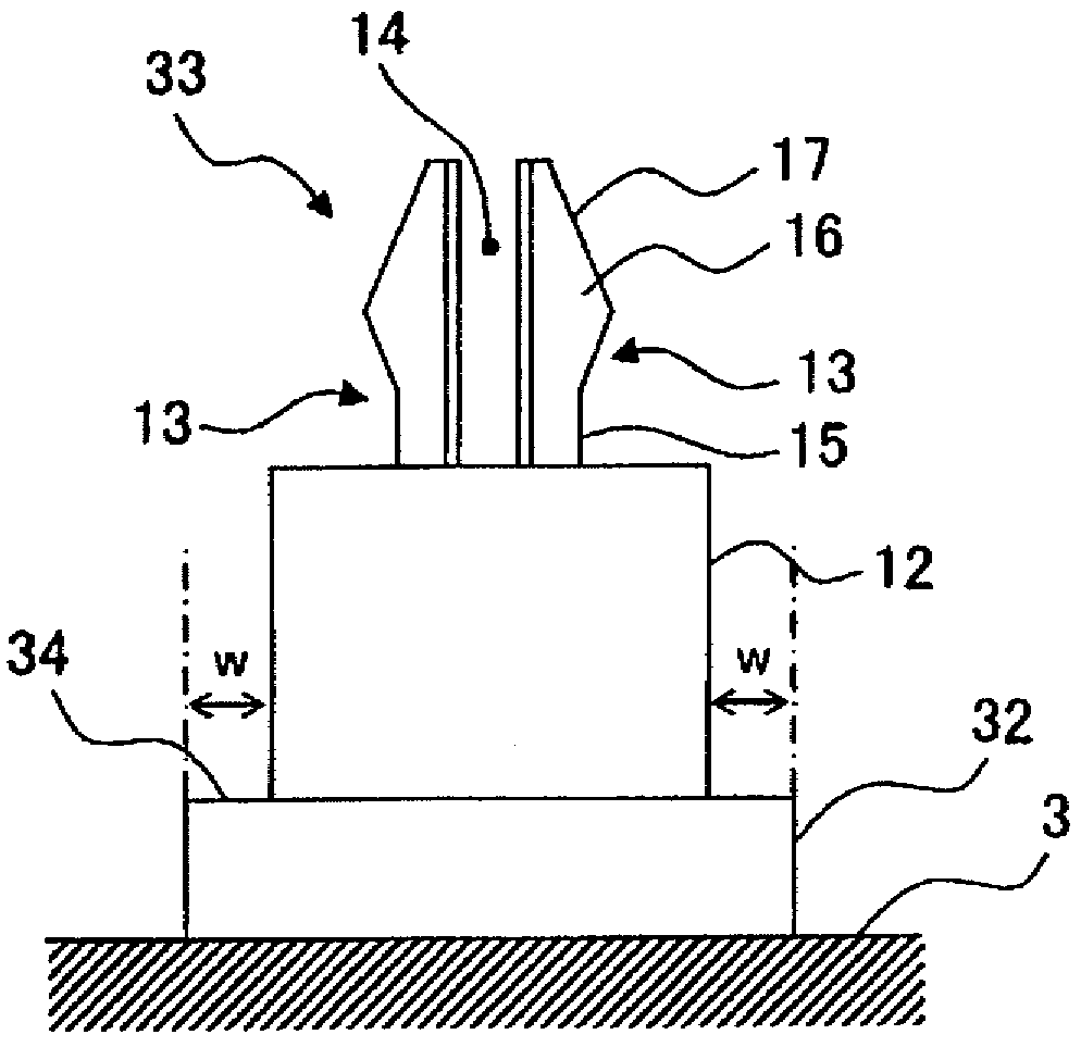 Mold unit and module for electrical connection