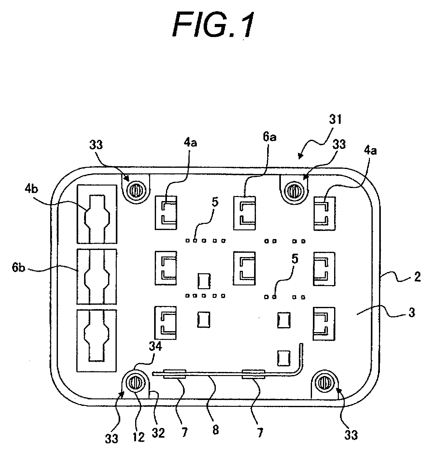 Mold unit and module for electrical connection