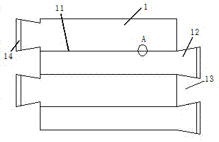 Gluing-free floor split block