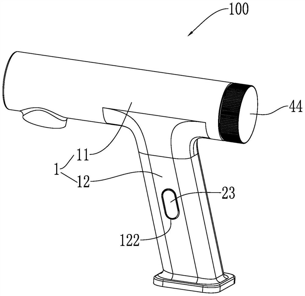 Induction water outlet faucet