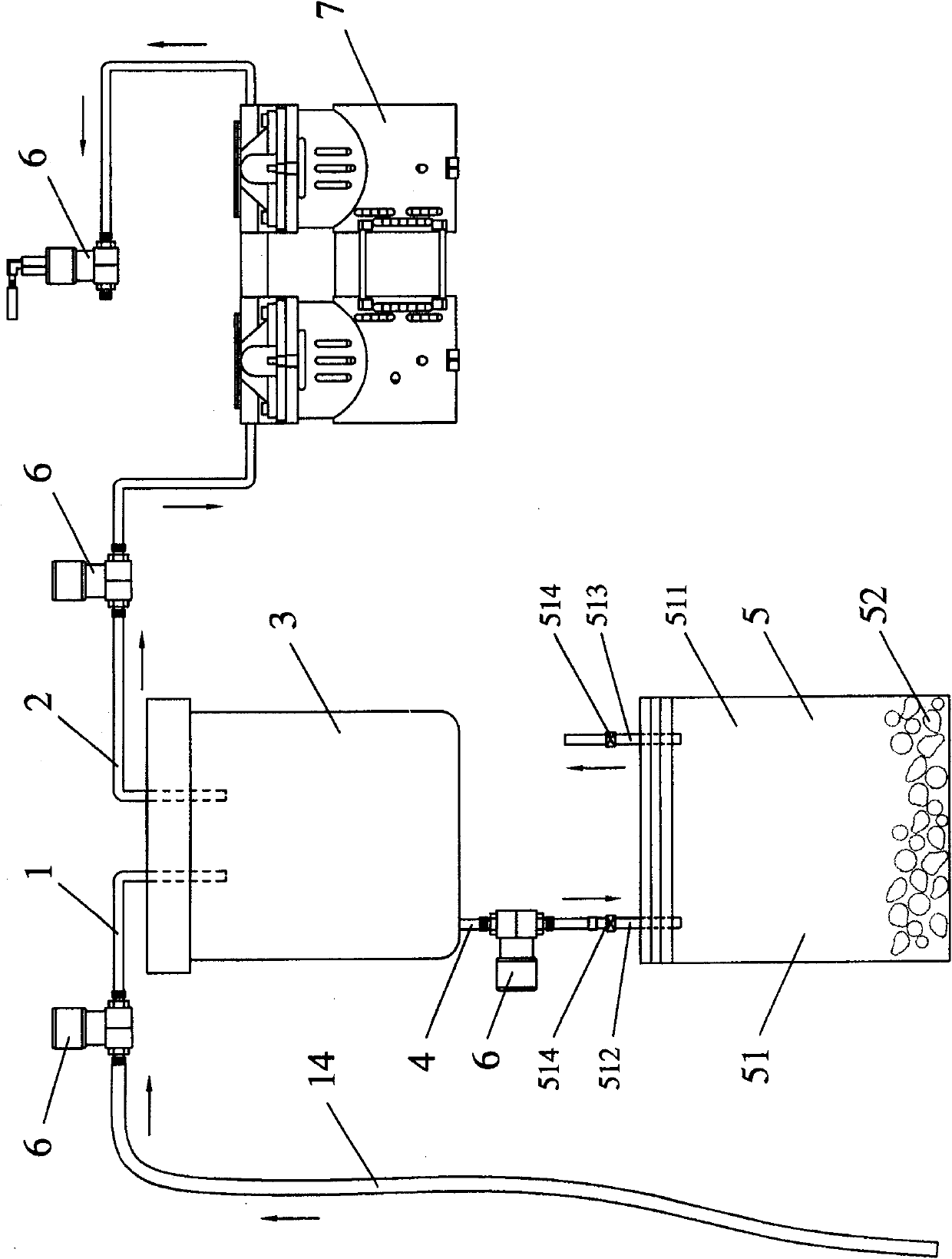 Automatic apparatus for collecting and treating medical sewage