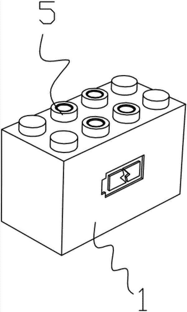 Electronic bricks and self-programming method thereof