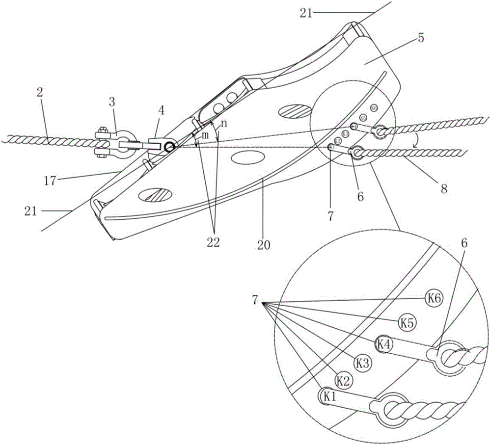 Method for adjusting work attack angle of euphausia superba dragnet horizontal expanding device