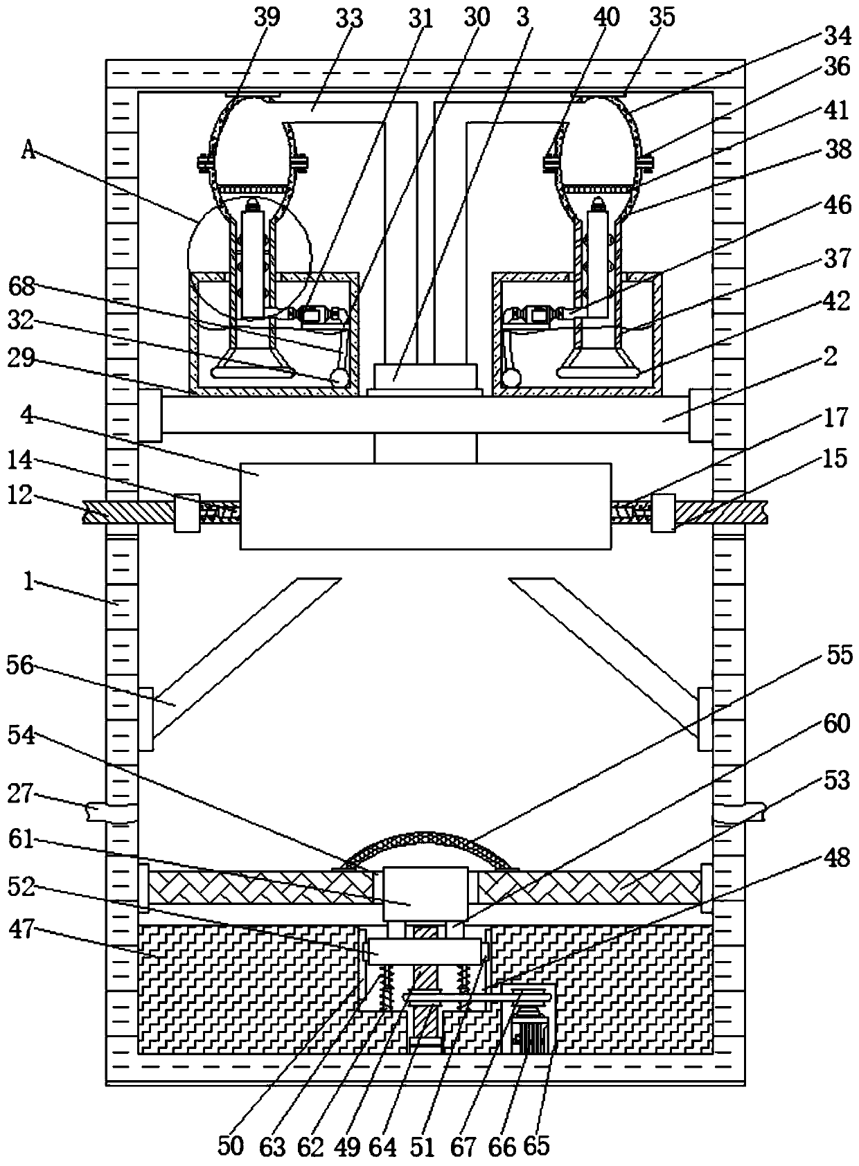 Outdoor stalk incineration device and method convenient for clearing dust