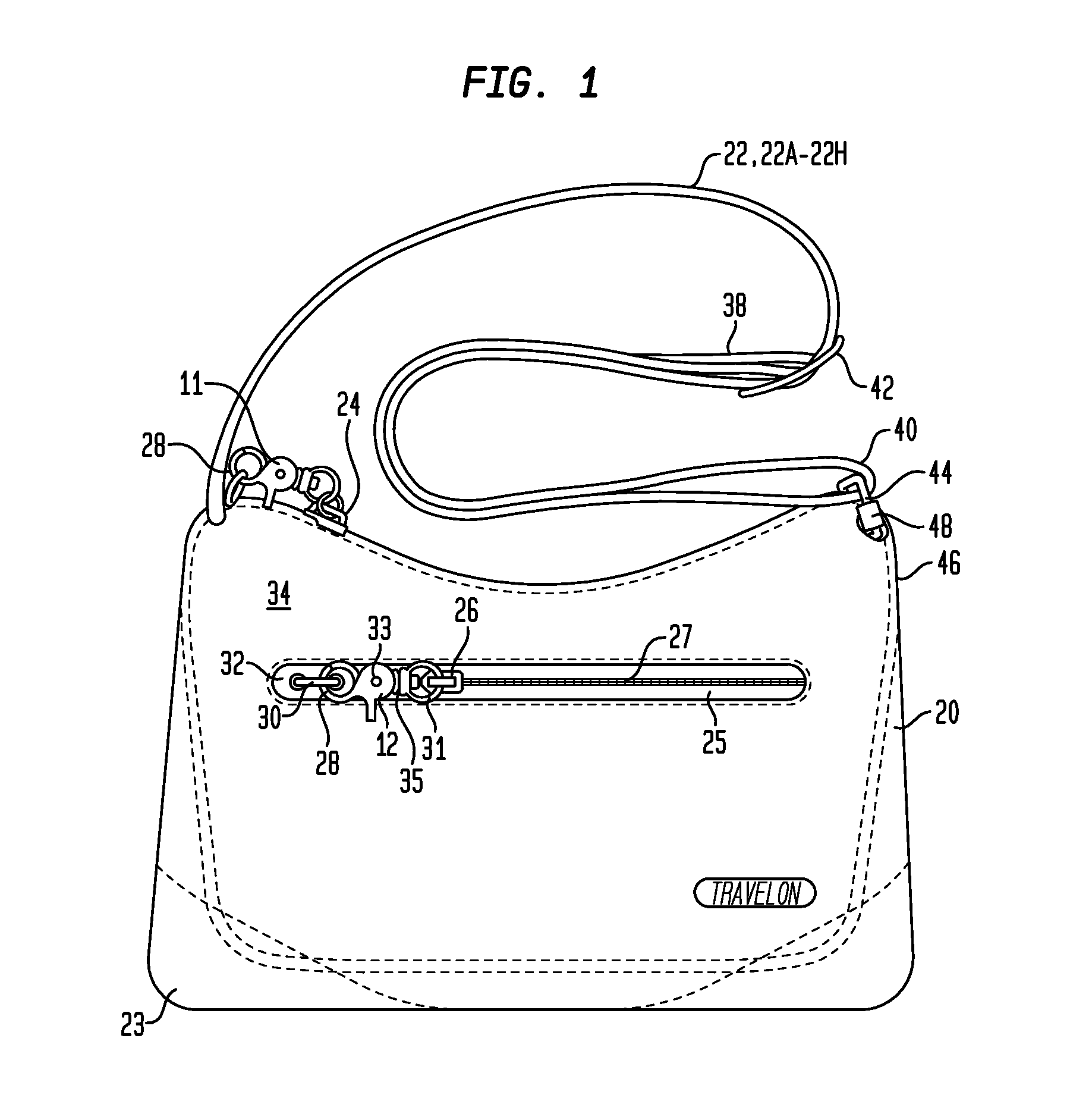 Anti-Theft Security Panel For A Carrying Bag