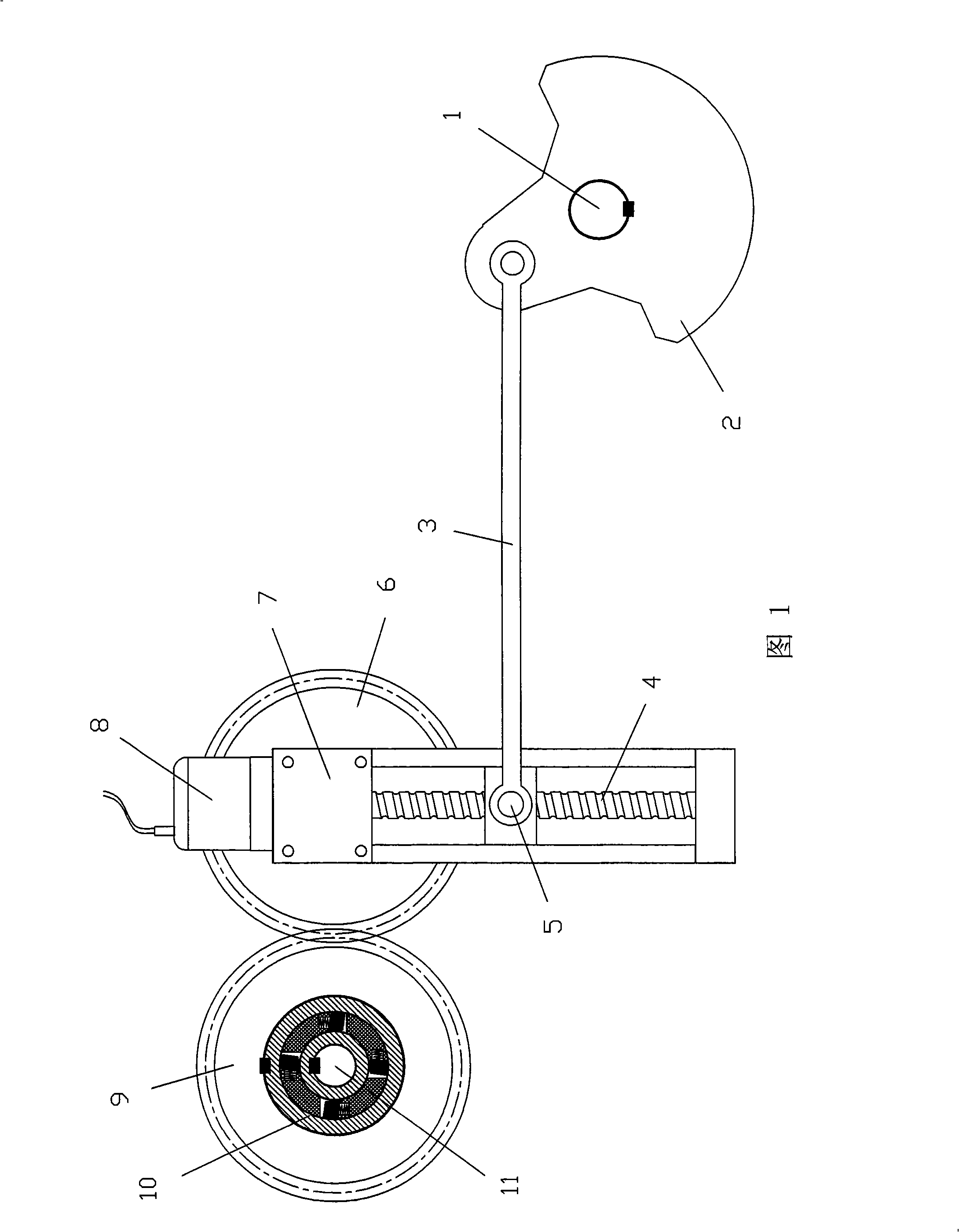 Screw mandrel regulation type stepless transmission apparatus