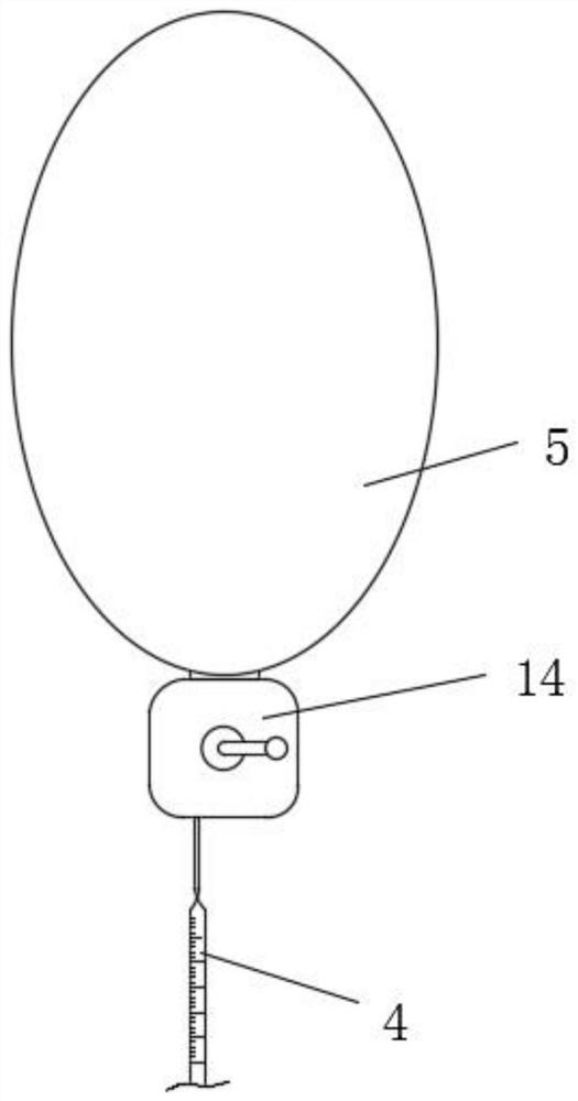 Unmanned aerial vehicle water body fixed-point sampling device