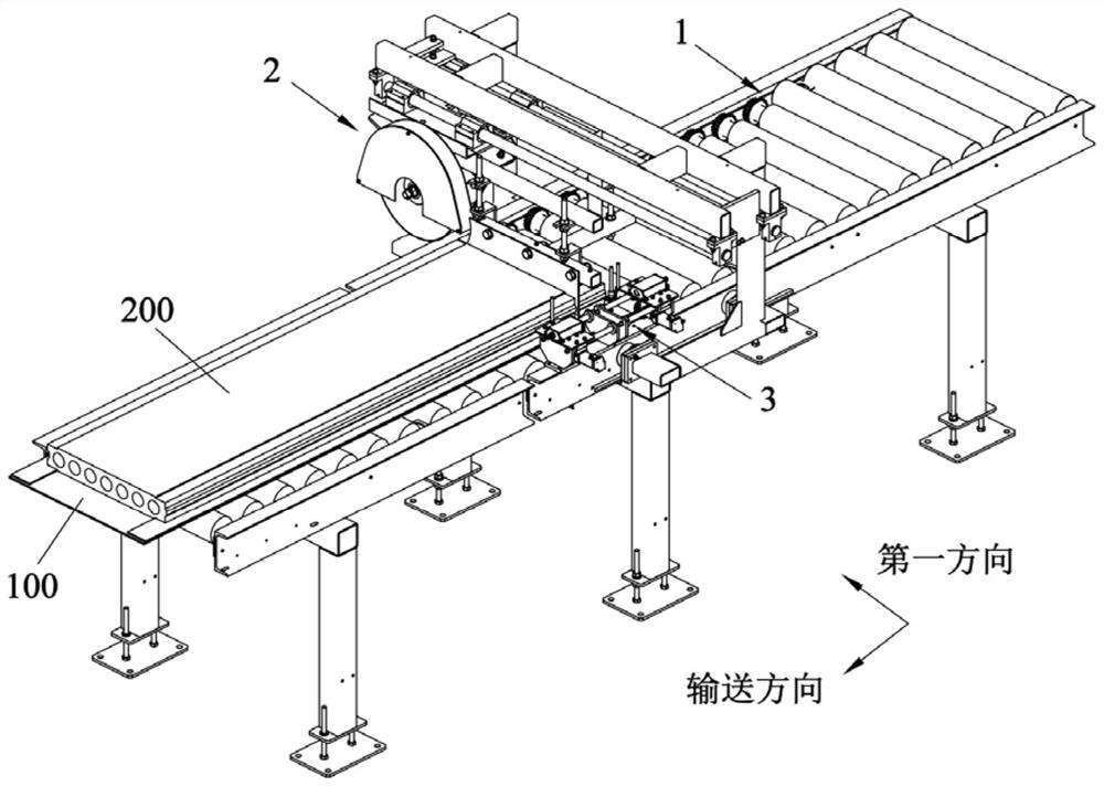 Workpiece cutting method and wallboard cutting device