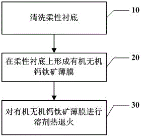 Method for manufacturing organic and inorganic perovskite crystal film