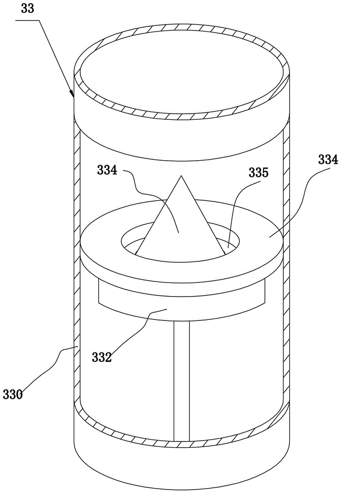 A mechanical potted plant automatic water supply system