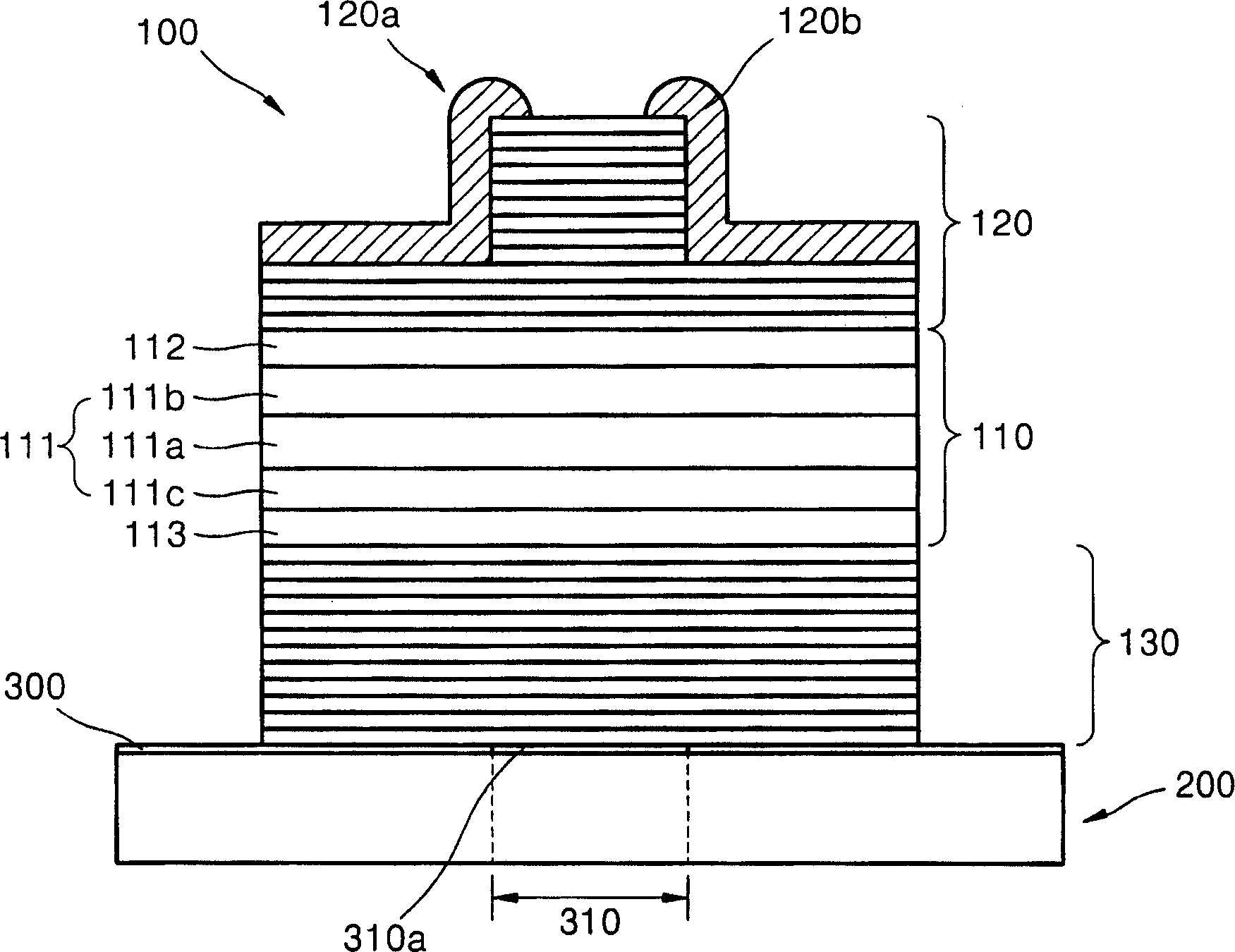 Long wavelength vertical cavity surface emitting laser with integrated photodetector