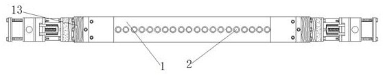 A mechanical hair selector for oil field perforation and coring with shock absorbing structure