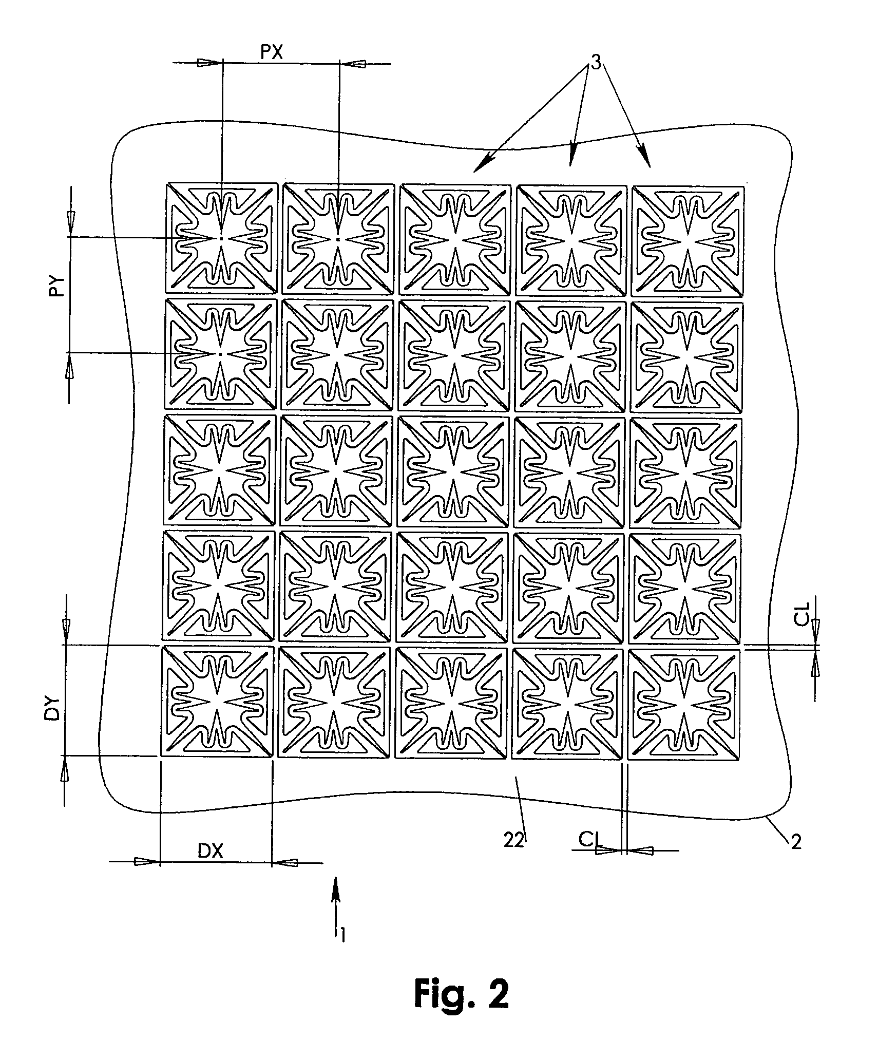 Multipath interconnect with meandering contact cantilevers