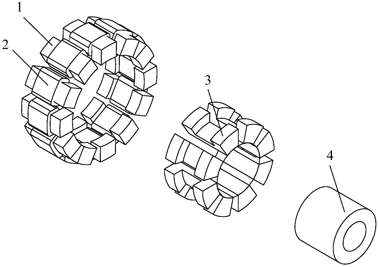 Transverse flux switched reluctance motor and its control method