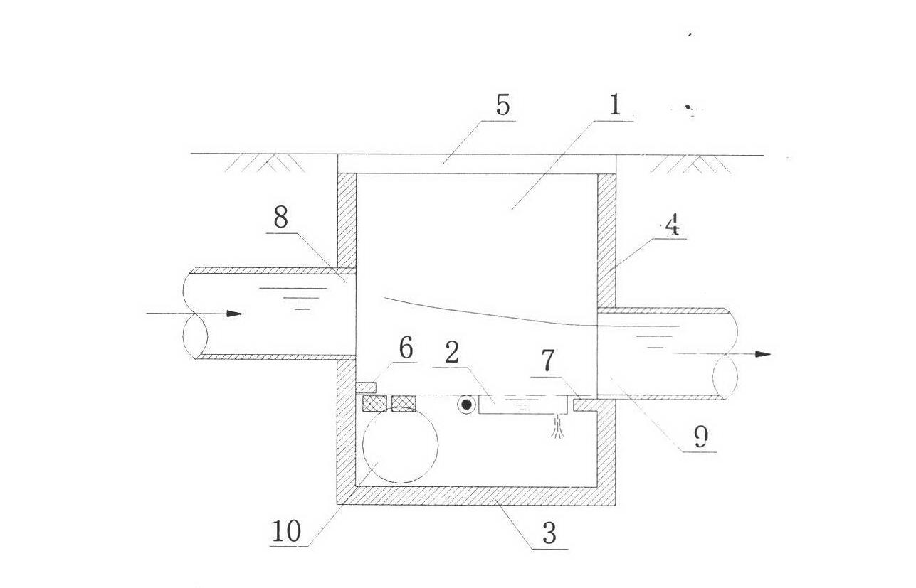 Turning plate type preliminary rainwater intercepting well