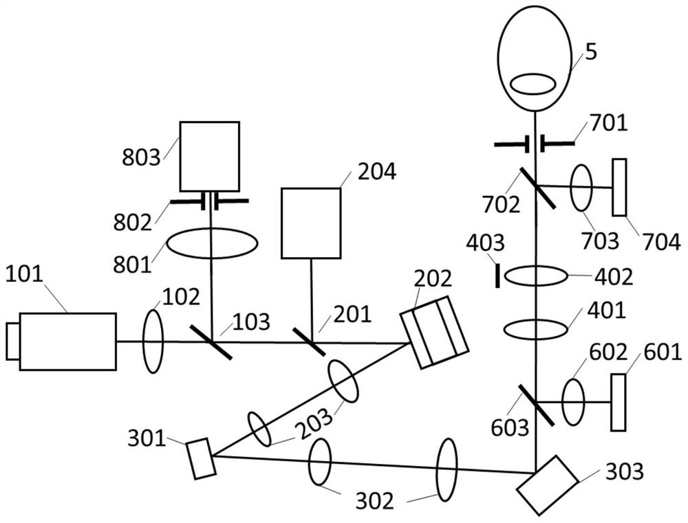 Large field of view adaptive optics retinal imaging system and method for beam scanning in common optical path