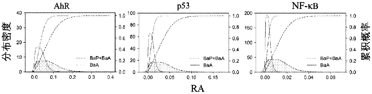 An atmospheric pollution binary mixture health risk evaluation method