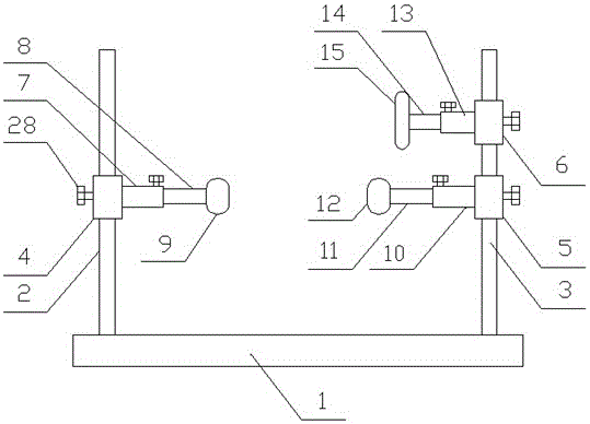 Action correcting device for table tennis training