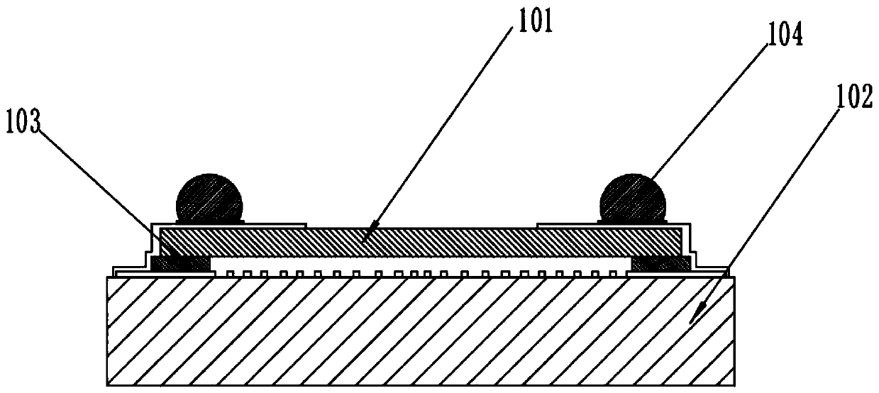 Stacked packaging process for semiconductor device and semiconductor device