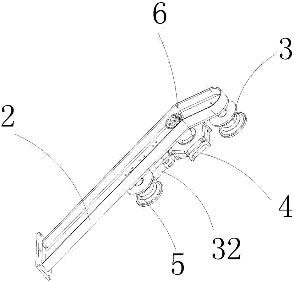 A hydraulic lifting chain embossing machine and its printing method