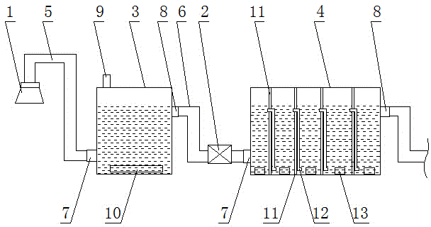 Plastic granulating waste gas purifying device