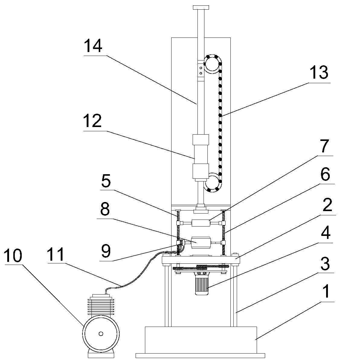 Automatic face-changing asphalt mixture Marshall compaction test apparatus