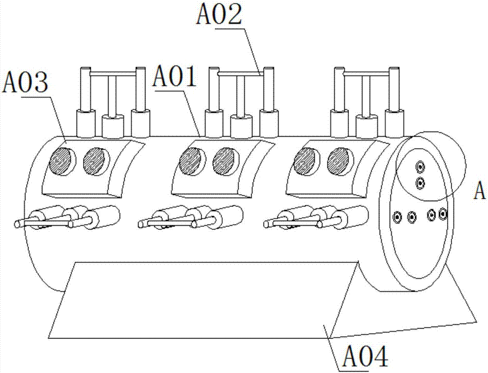 Cleaning dust removal robot used during feather processing