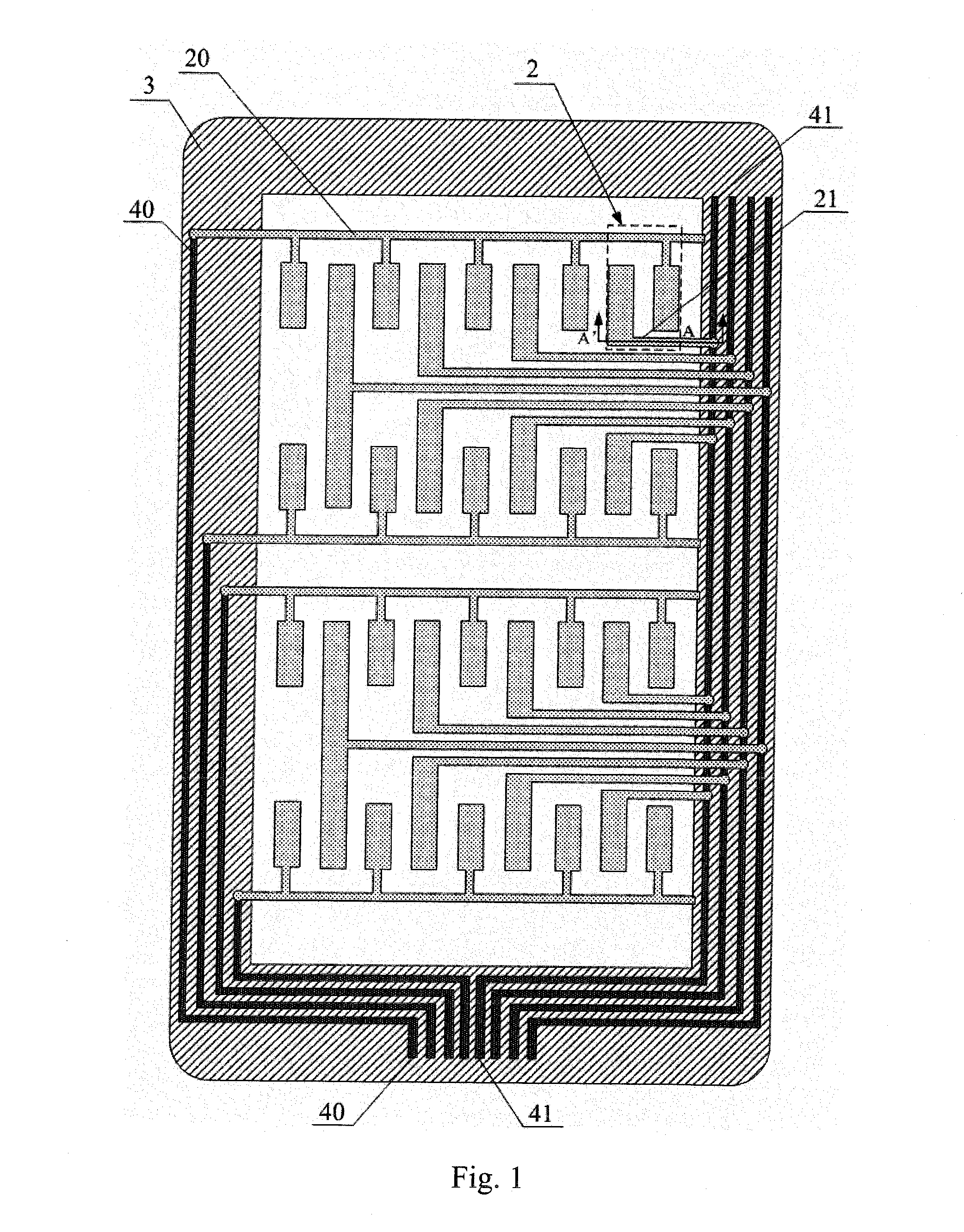 One glass solution capacitive touch screen and manufacturing method thereof