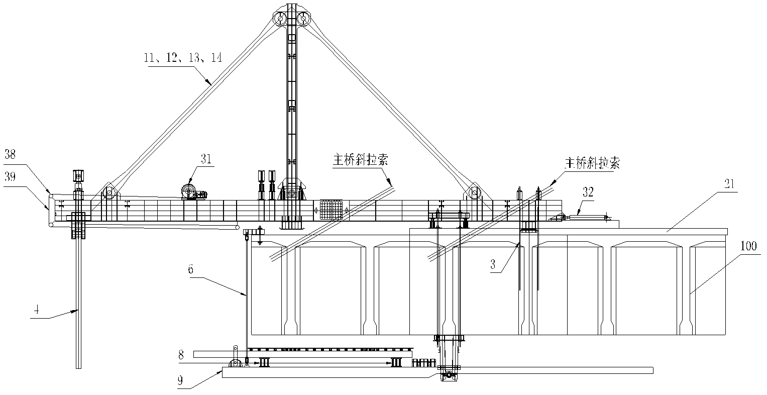 System and method for cradle cantilever construction