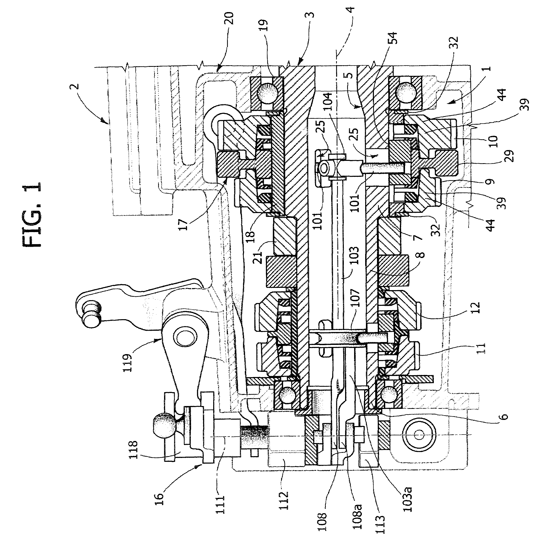 Device for synchronization and engagement of a gear transmission of a motor vehicle