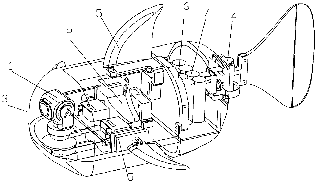 Vision-based multi-fin cooperation drive robotic fish