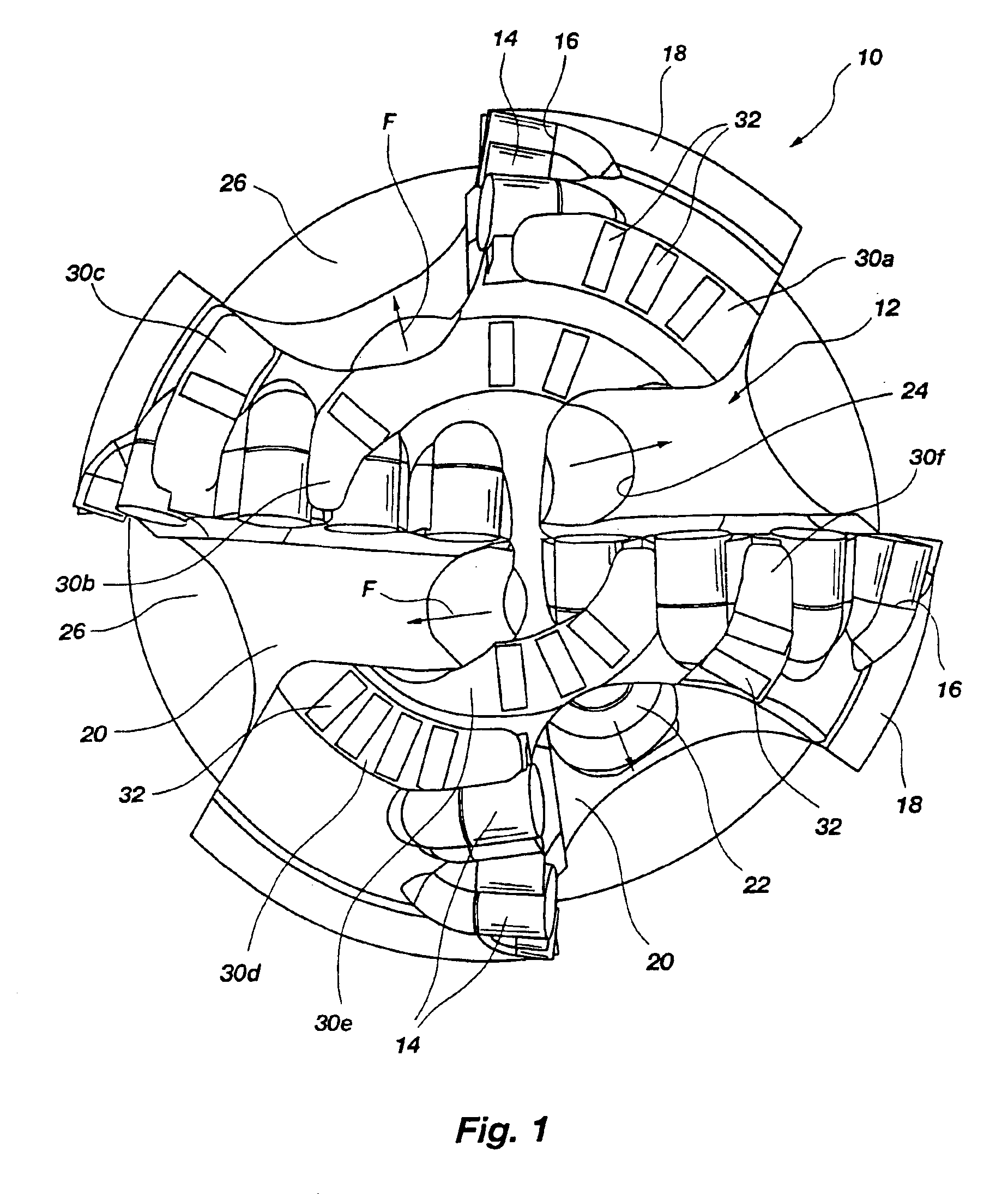 Drill bits with reduced exposure of cutters