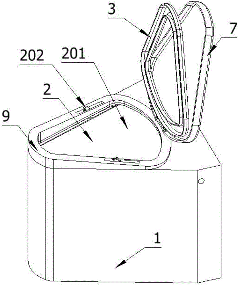 Seat type dry toilet bowl