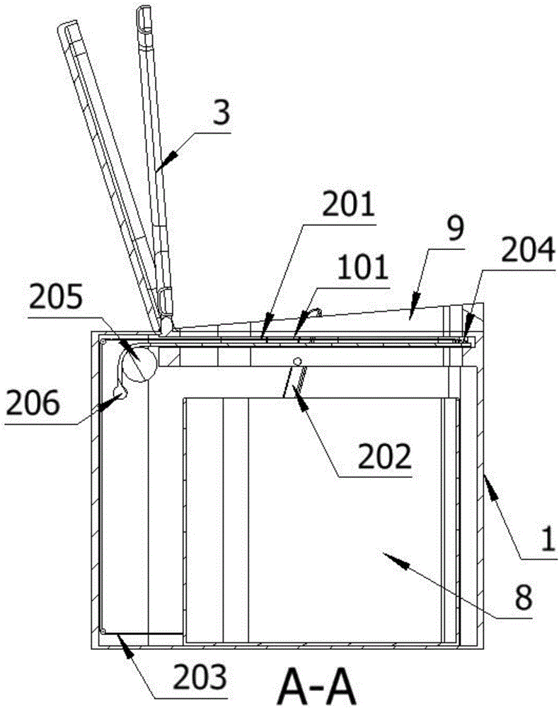 Seat type dry toilet bowl