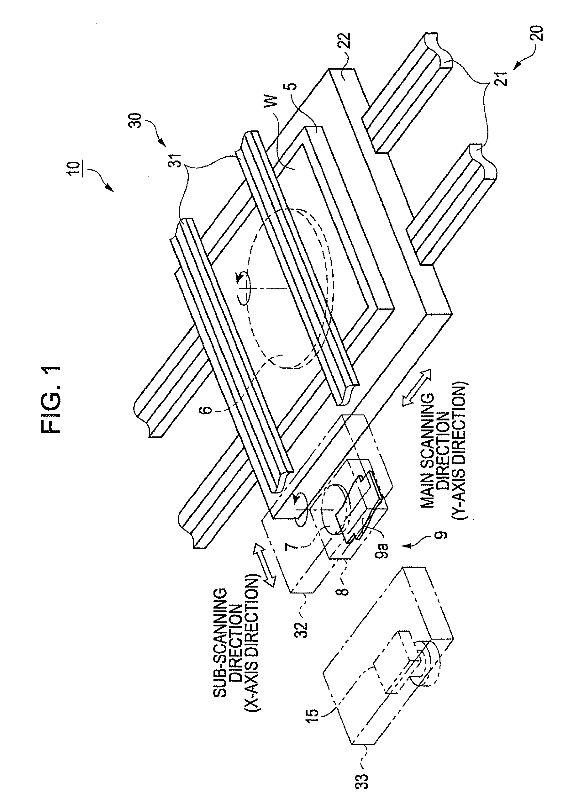 Method for ejecting liquid material, method for manufacturing organic electroluminescence device, and method for manufacturing color filter