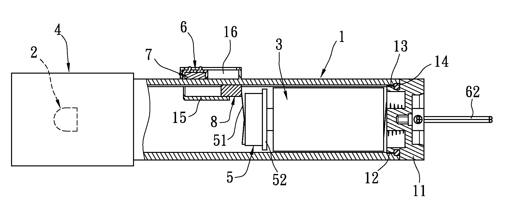 Control switch for controlling magnetic line of force