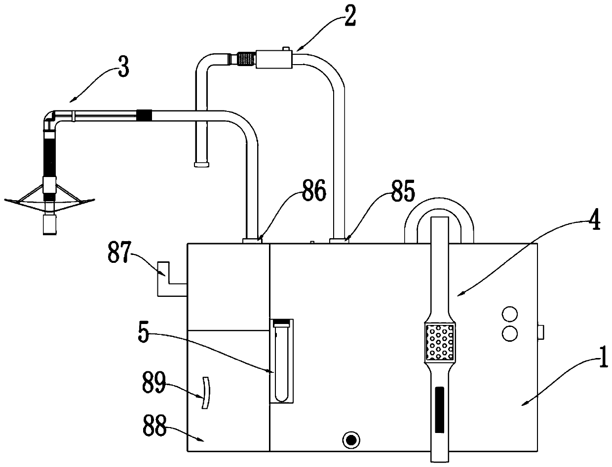 Emetic device for emergency internal medicine